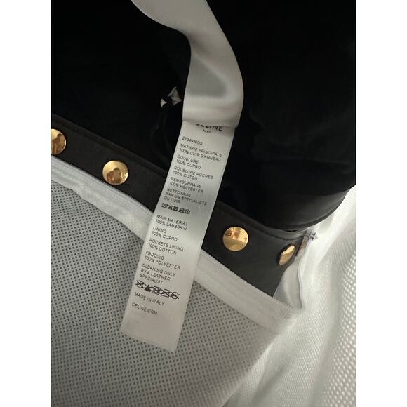 Celine Pure Collar Jacket with Snap Buttons in Soft Lambskin  Size 34 New - Picture 9 of 13